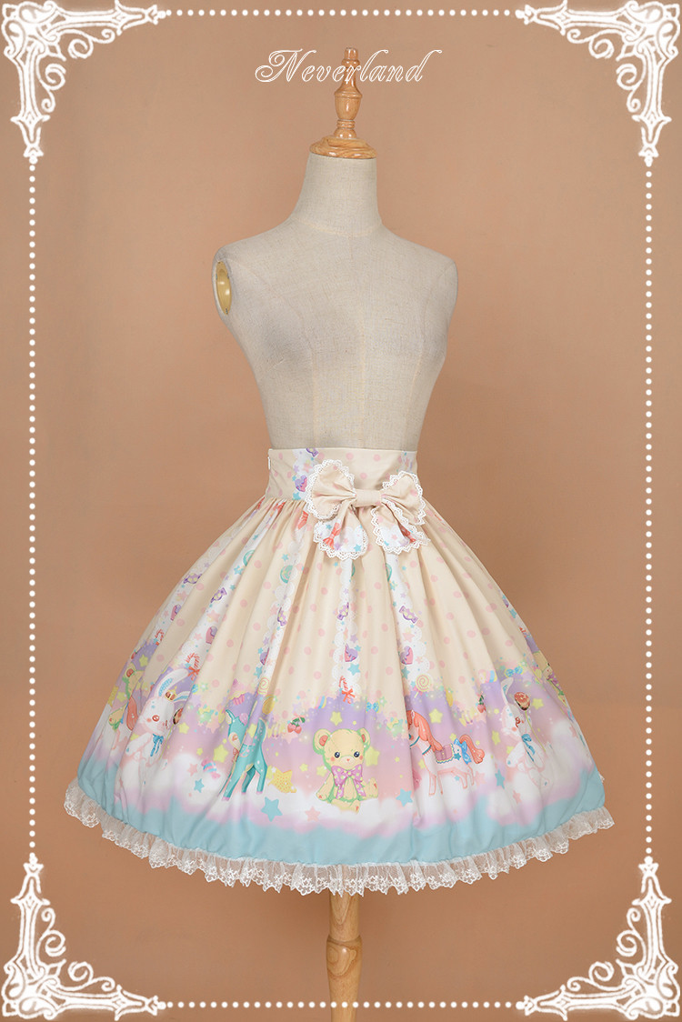 Candyland- Sweet Normal Waist Neverland Lolita Skirt