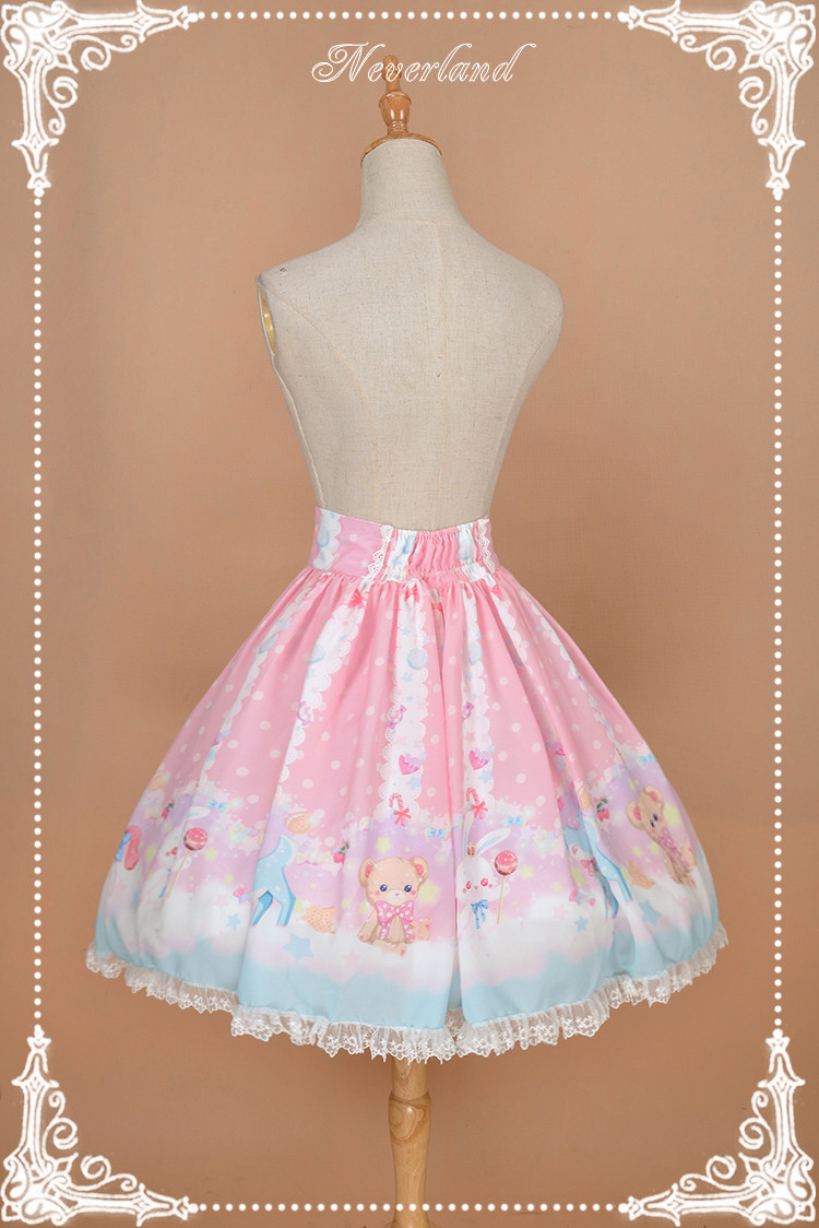 Candyland- Sweet Normal Waist Neverland Lolita Skirt