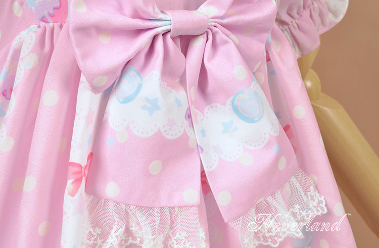 Candyland- Sailor Collar High Waist Neverland Lolita OP Dress