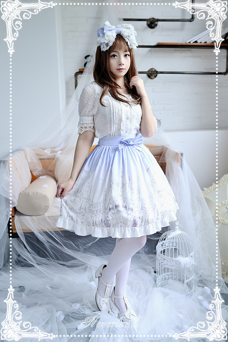 Angels Feather Neverland Lolita Normal Waist Skirt