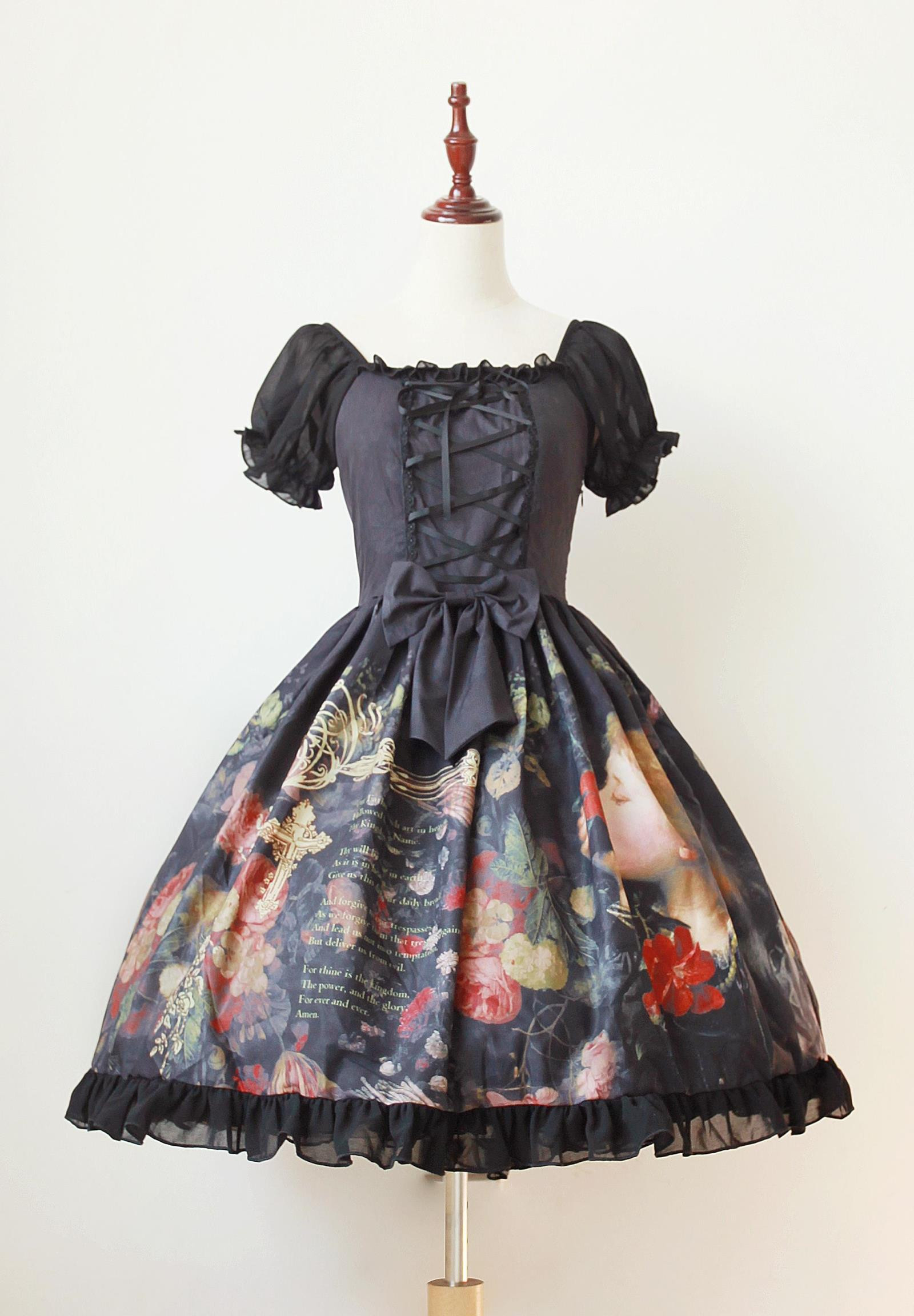 Maidens Garden Neverland Lolita Chiffon OP Dress Two Versions