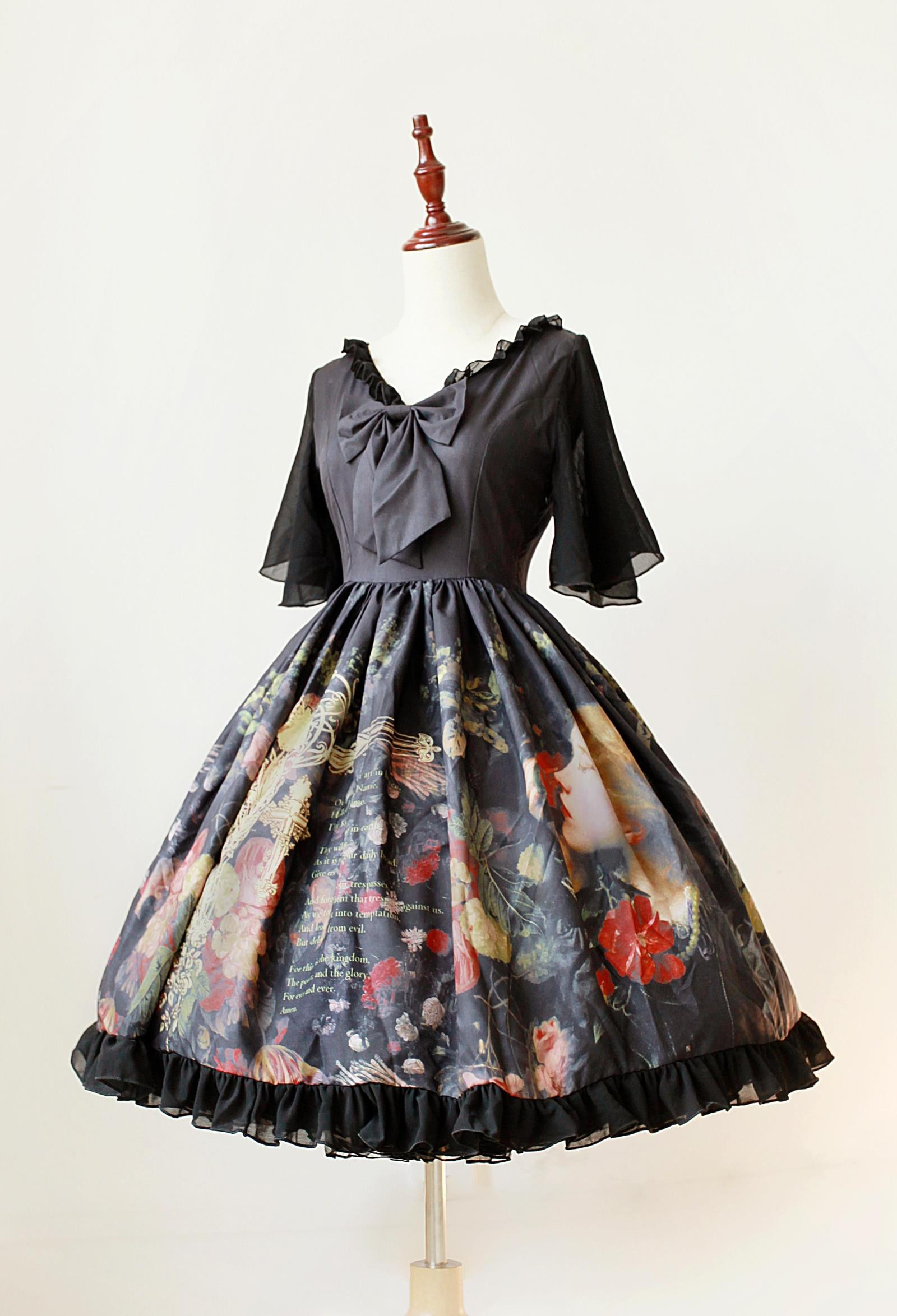 Maidens Garden Neverland Lolita Chiffon OP Dress Two Versions