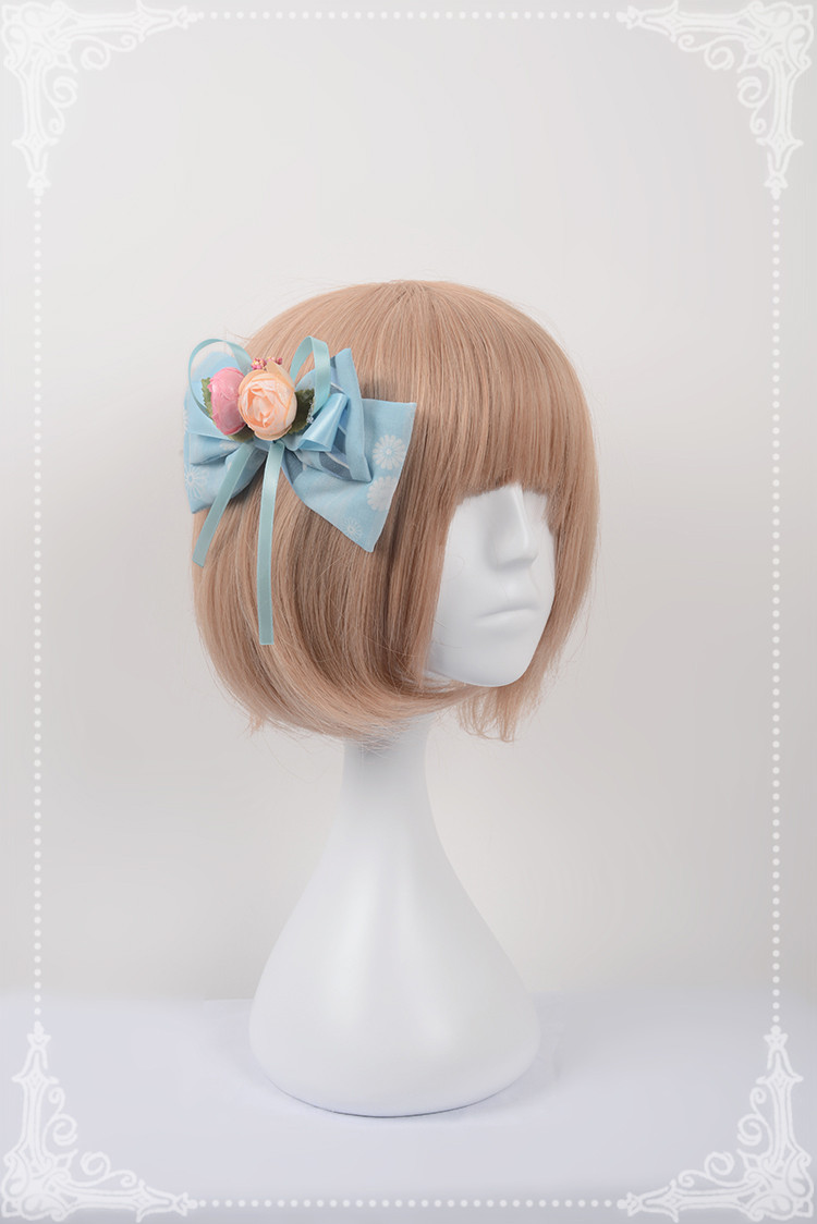 Chinese Cats Garden Party Neverland Lolita Hairclip with lace