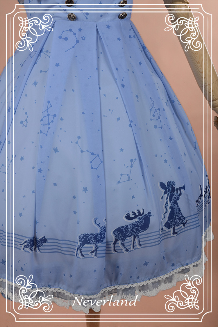 The Piper at Starry Night Sailor Style Neverland Lolita OP Dress