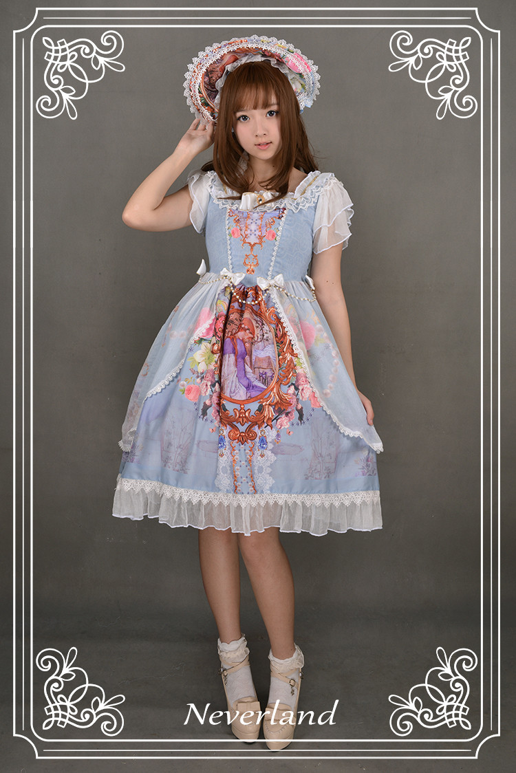 Midsummer Night Fly Sleeves Neverland Lolita OP Dress