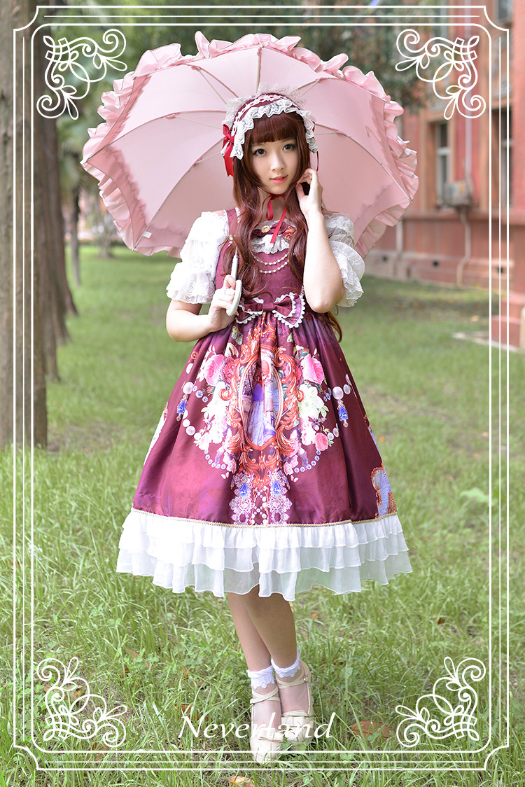 Midsummer Night High Waist Neverland Lolita Jumper Dress