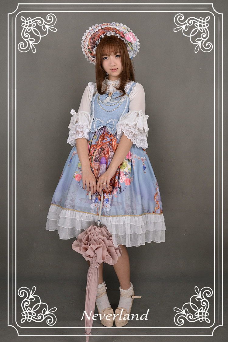 Midsummer Night High Waist Neverland Lolita Jumper Dress