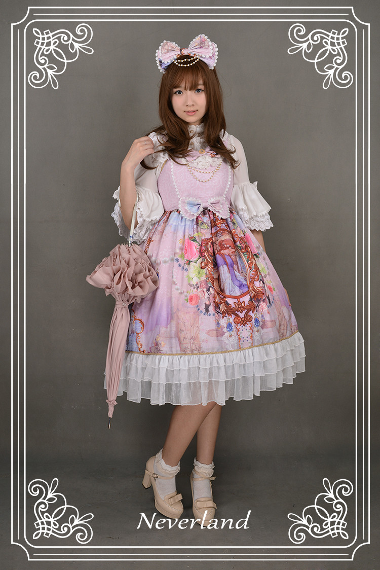 Midsummer Night High Waist Neverland Lolita Jumper Dress