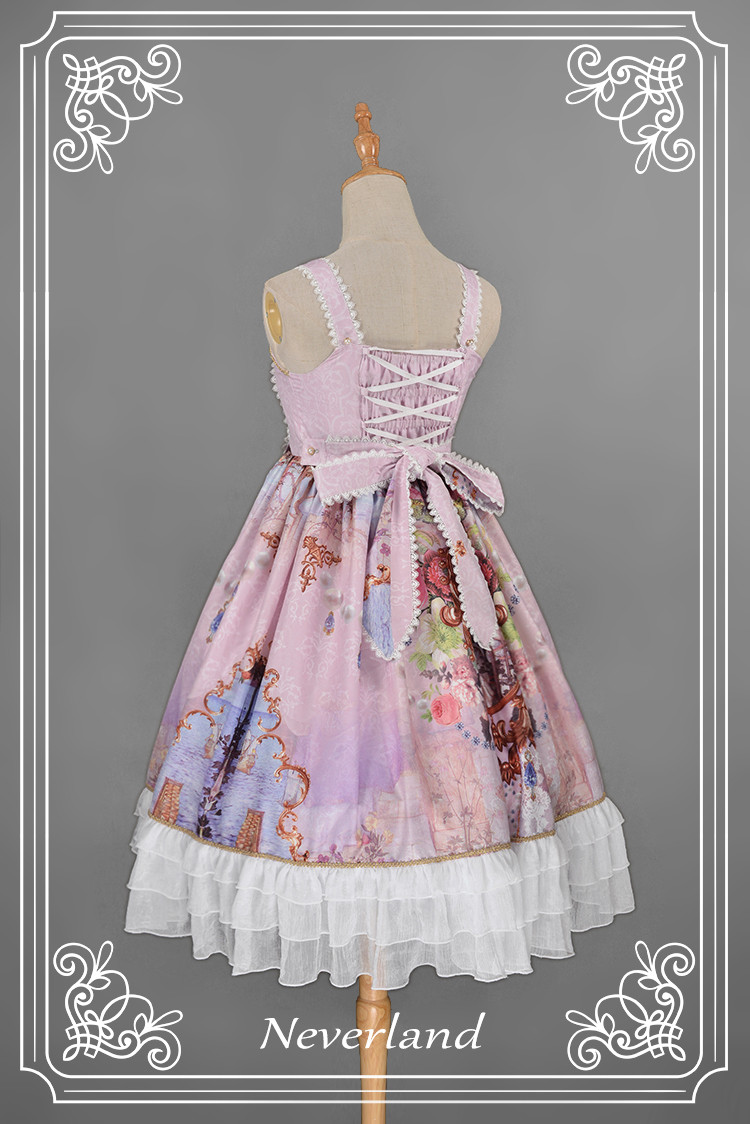 Midsummer Night High Waist Neverland Lolita Jumper Dress