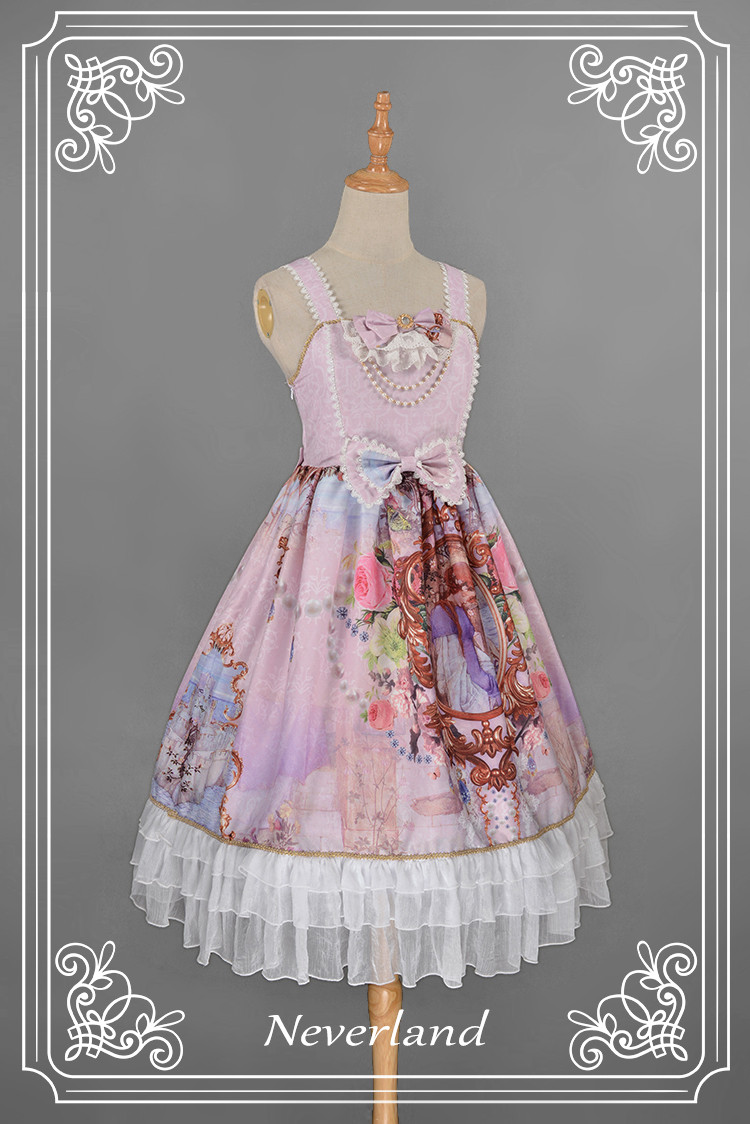 Midsummer Night High Waist Neverland Lolita Jumper Dress