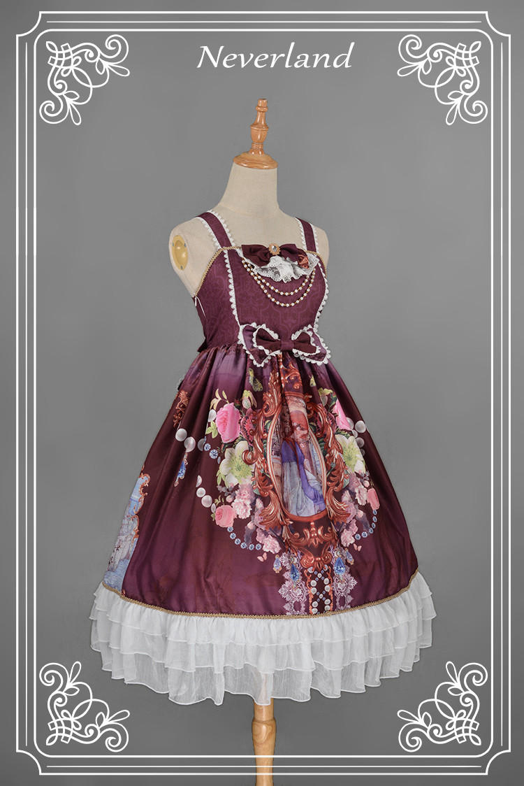 Midsummer Night High Waist Neverland Lolita Jumper Dress