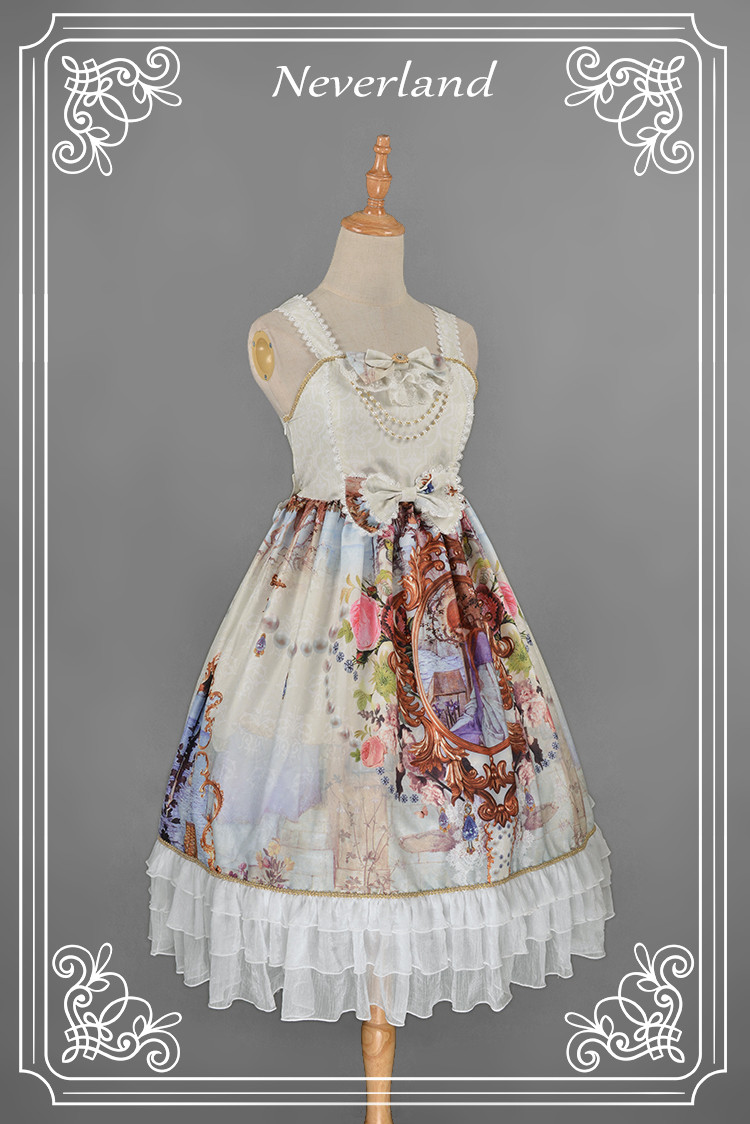 Midsummer Night High Waist Neverland Lolita Jumper Dress