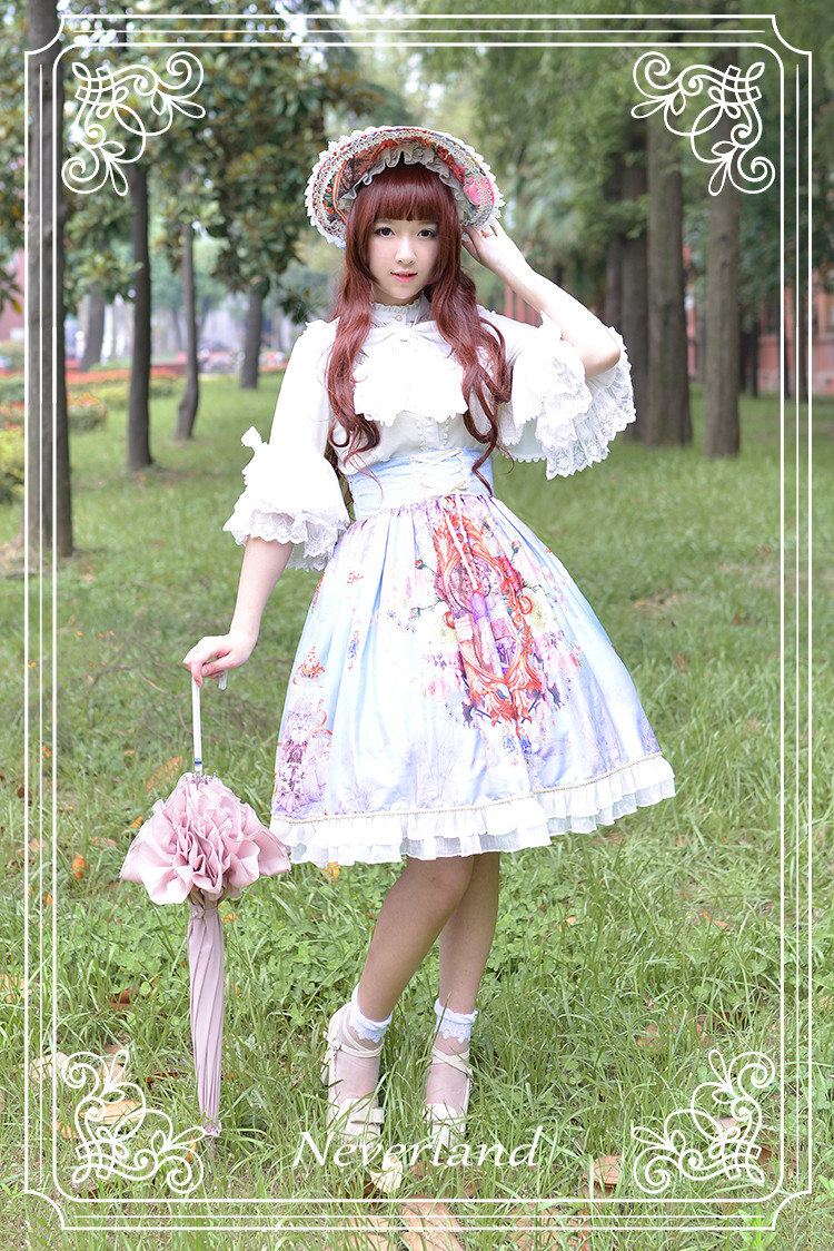 Midsummer Night High Waist Neverland Lolita Skirt