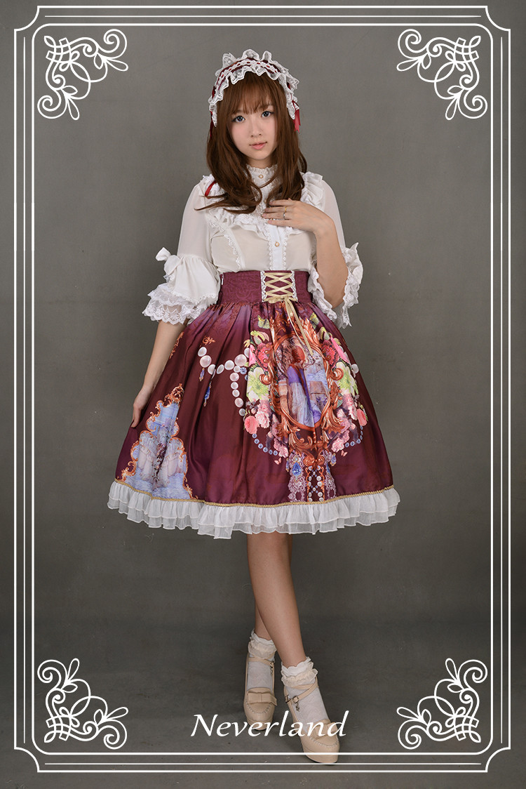 Midsummer Night High Waist Neverland Lolita Skirt