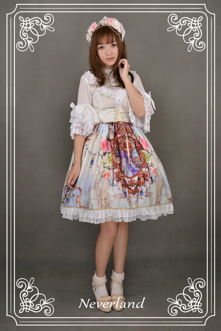 Midsummer Night High Waist Neverland Lolita Skirt