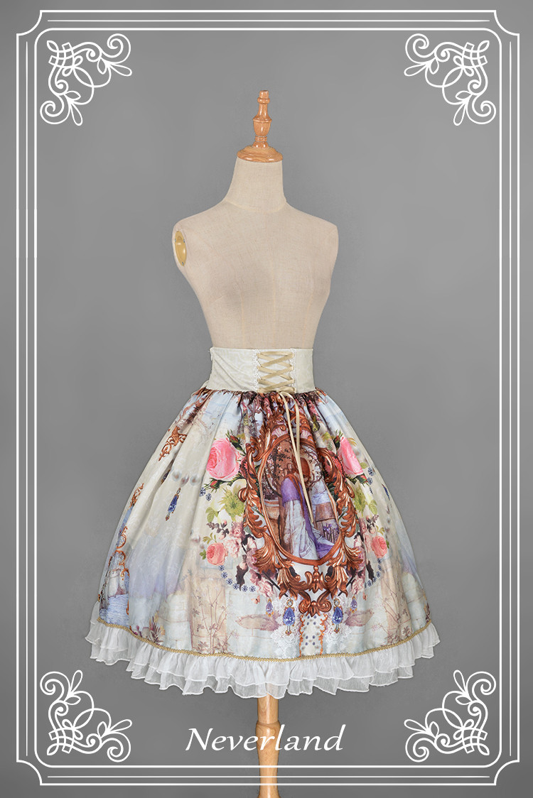 Midsummer Night High Waist Neverland Lolita Skirt