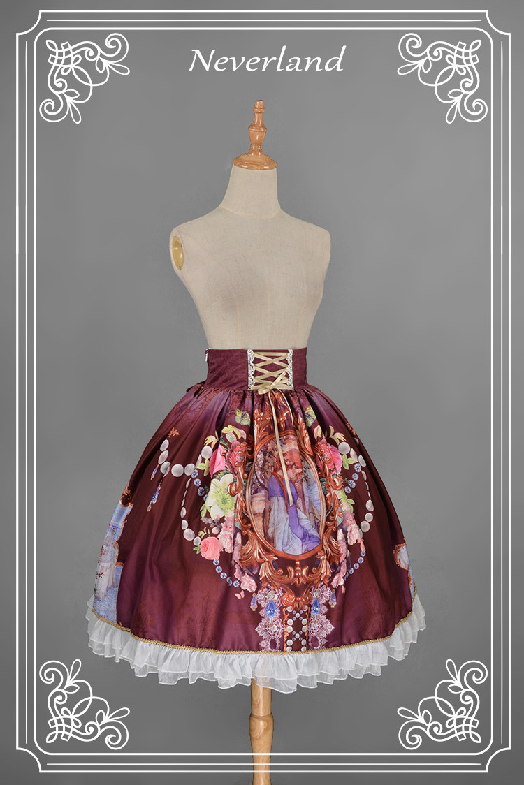 Midsummer Night High Waist Neverland Lolita Skirt