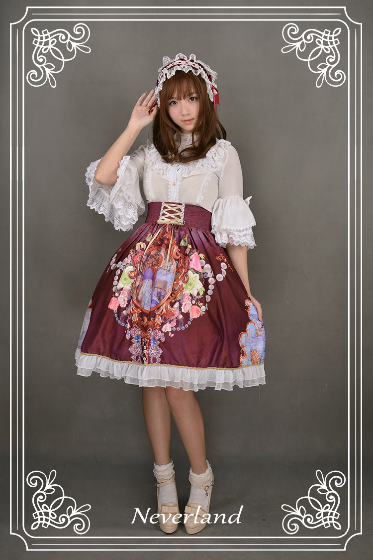 Midsummer Night High Waist Neverland Lolita Skirt