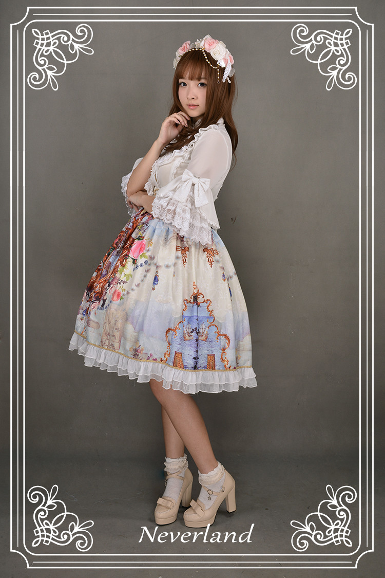 Midsummer Night High Waist Neverland Lolita Skirt