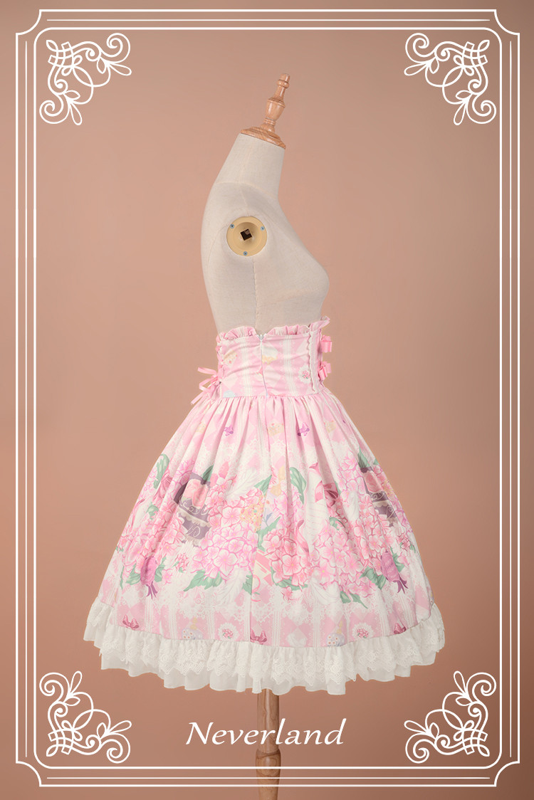 Perfume of Hydrangea Neverland Lolita High Waist Skirt