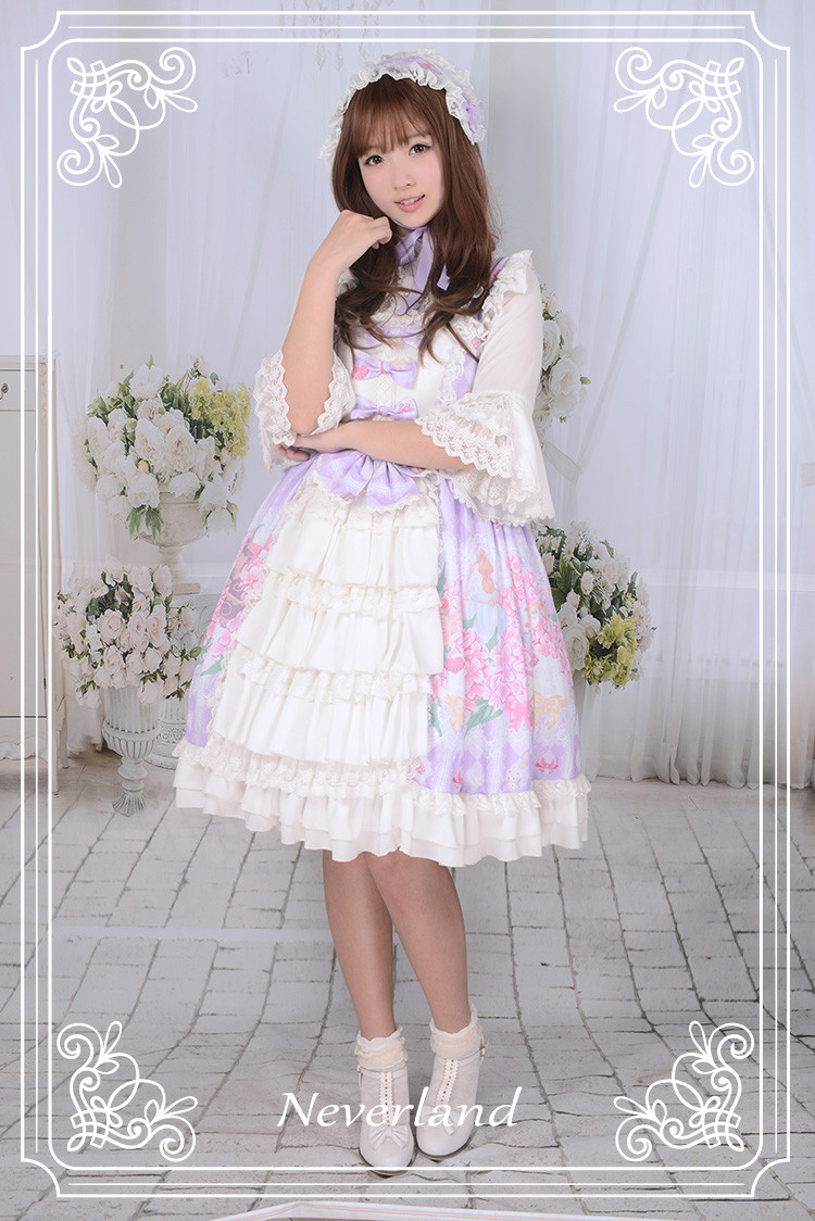 Perfume of Hydrangea Neverland Lolita Cardigan Dress