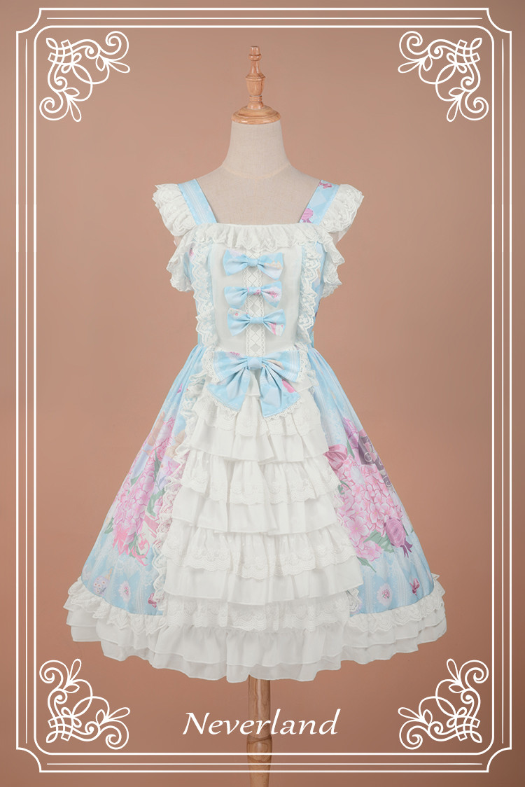 Perfume of Hydrangea Neverland Lolita Cardigan Dress