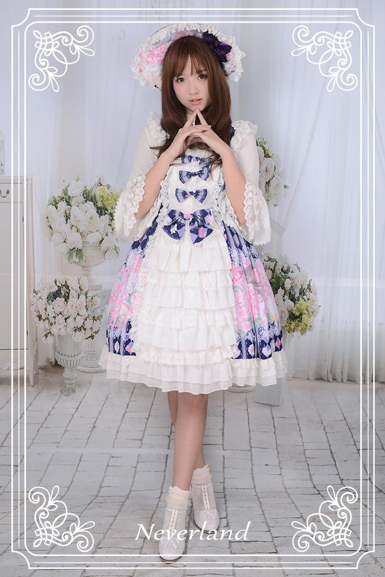 Perfume of Hydrangea Neverland Lolita Cardigan Dress