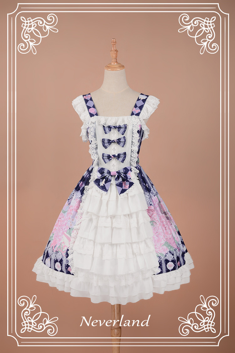 Perfume of Hydrangea Neverland Lolita Cardigan Dress