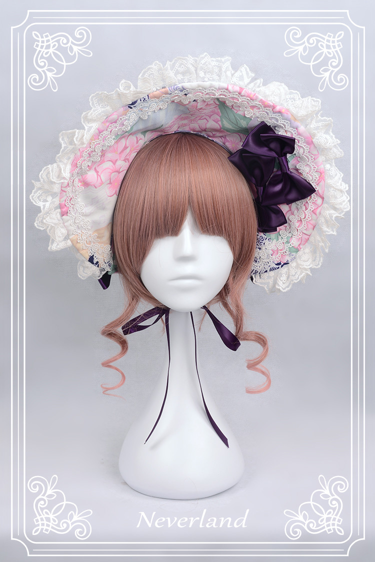 Perfume of Hydrangea Neverland Lolita Bonnet