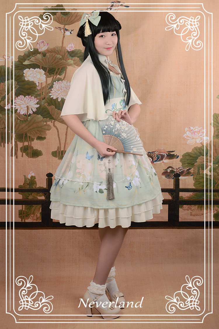 The Inlaid Harp Qi Neverland Lolita OP Dress