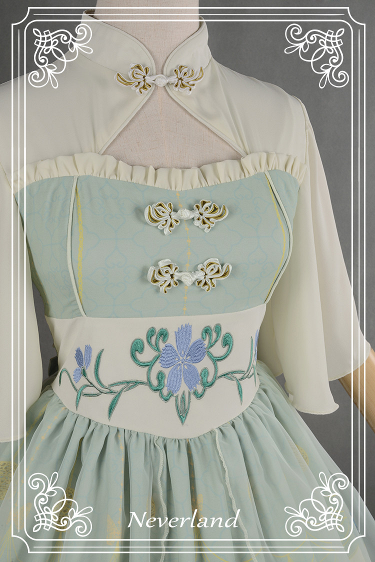 The Inlaid Harp Qi Neverland Lolita OP Dress