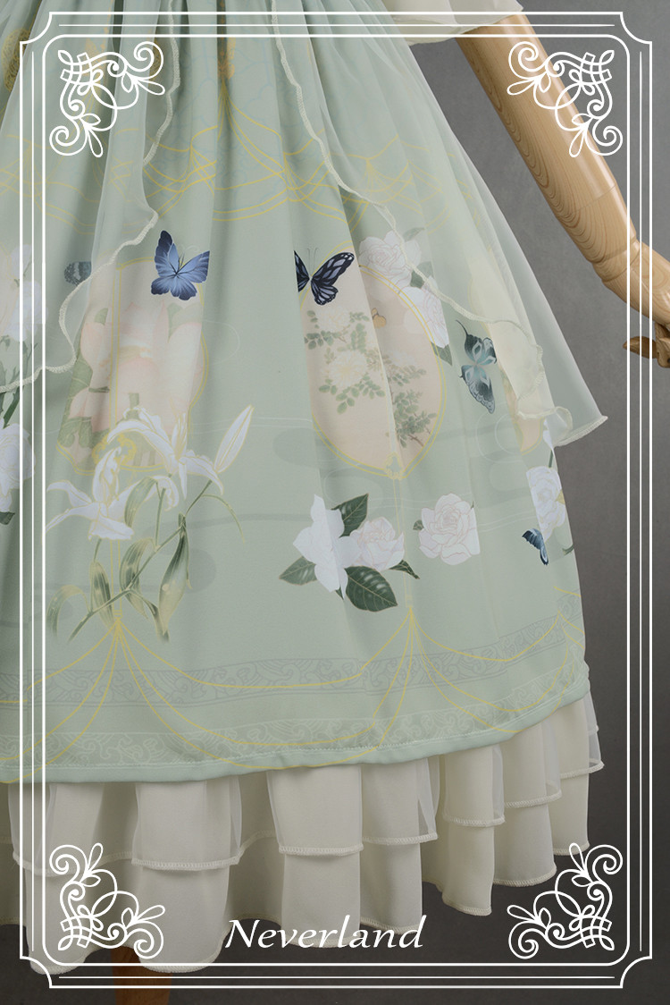 The Inlaid Harp Qi Neverland Lolita OP Dress