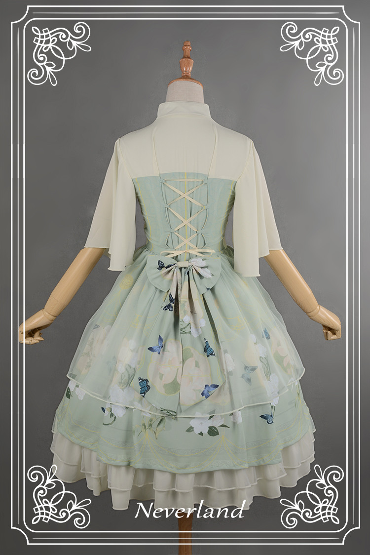 The Inlaid Harp Qi Neverland Lolita OP Dress