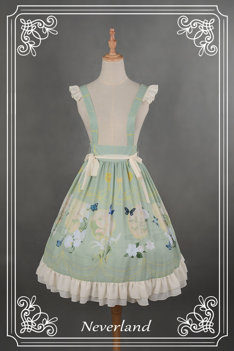 The Inlaid Harp Qi Neverland Lolita Skirt/Salopette