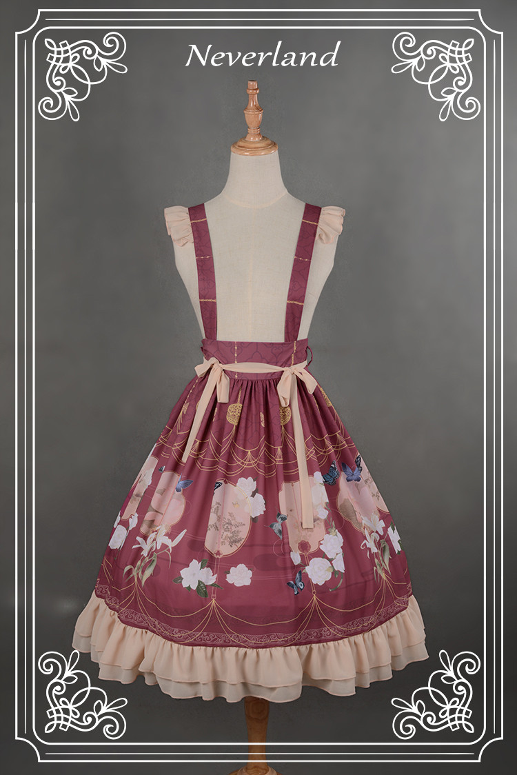 The Inlaid Harp Qi Neverland Lolita Skirt/Salopette