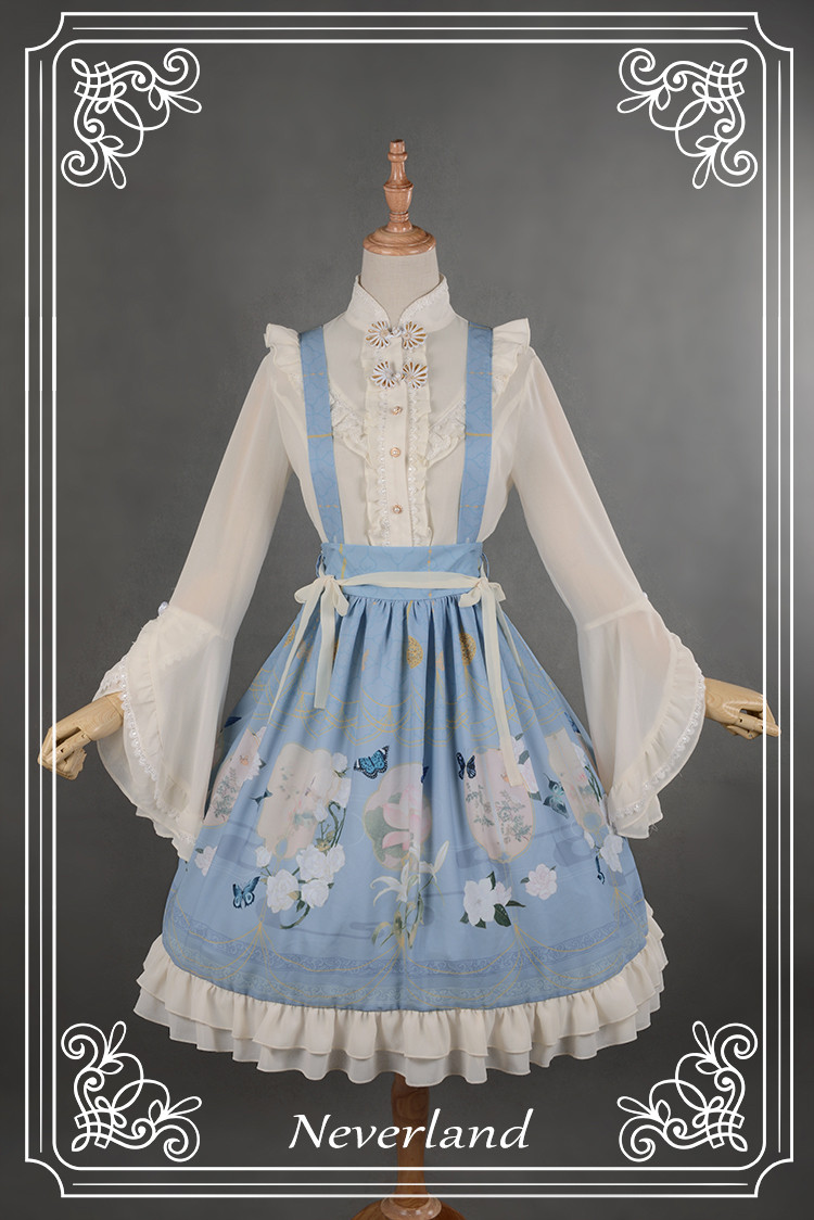 The Inlaid Harp Qi Neverland Lolita Skirt/Salopette