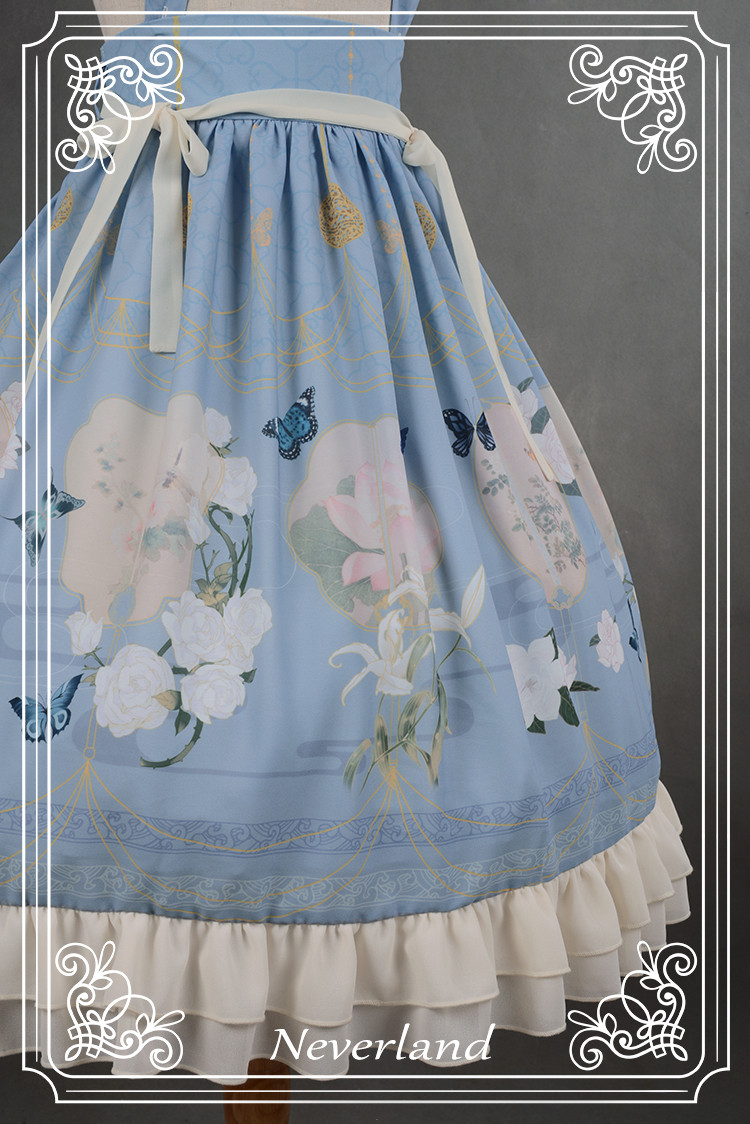 The Inlaid Harp Qi Neverland Lolita Skirt/Salopette