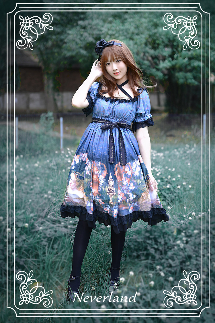 Song of Fairy High Waist Neverland Lolita OP Dress