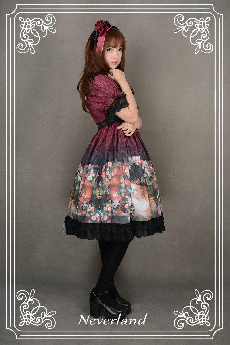 Song of Fairy High Waist Neverland Lolita OP Dress