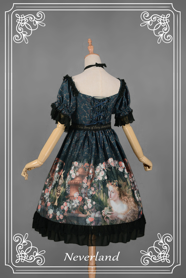 Song of Fairy High Waist Neverland Lolita OP Dress