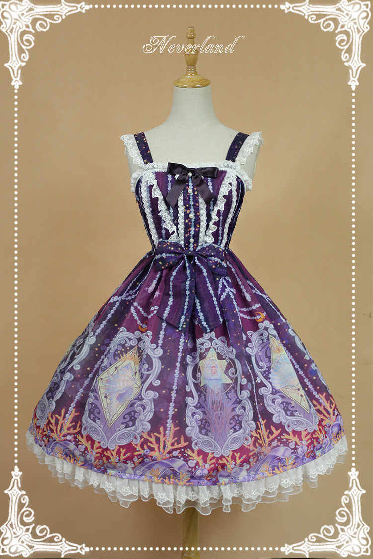 Crystal Palace High Waist Neverland Lolita JSK Dress