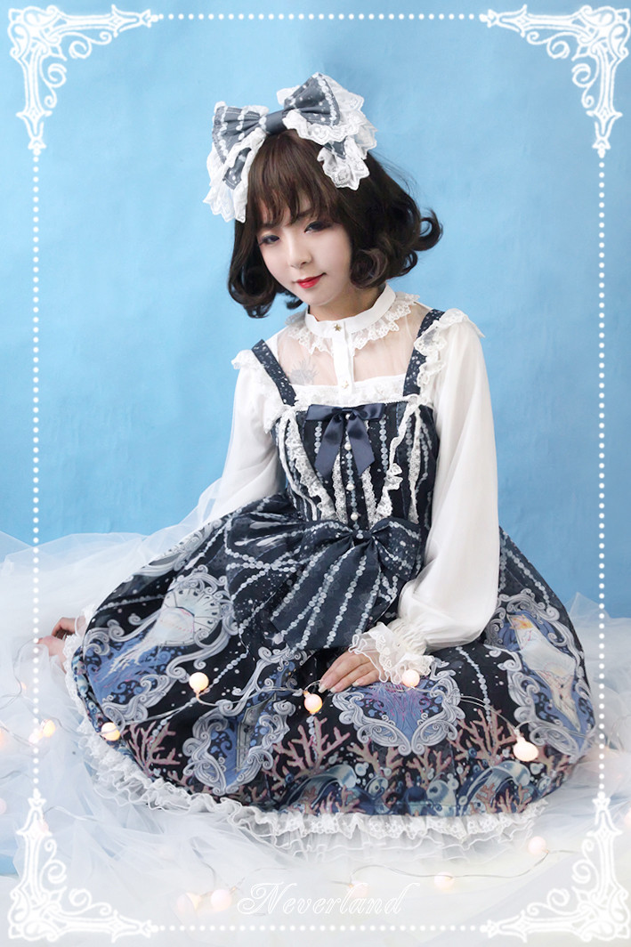 Crystal Palace High Waist Neverland Lolita JSK Dress