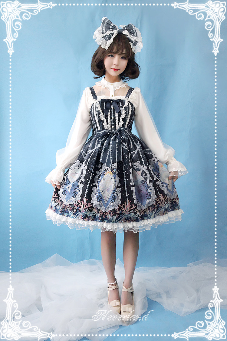 Crystal Palace High Waist Neverland Lolita JSK Dress