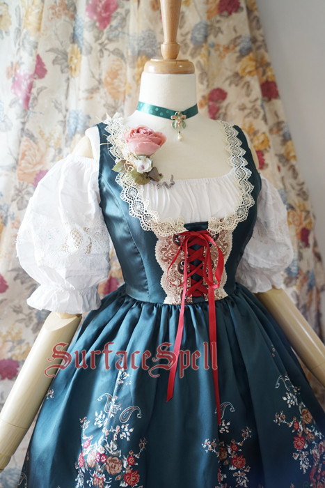 AlpenRose Gothic Ethnic Surface Spell Lolita Corset JSK