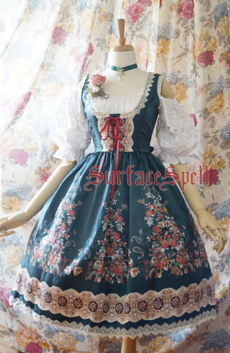 AlpenRose Gothic Ethnic Surface Spell Lolita Corset JSK