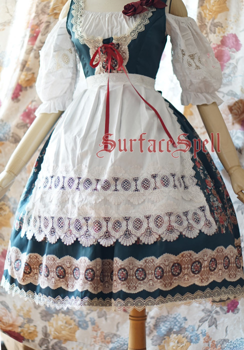 AlpenRose Gothic Ethnic Surface Spell Lolita Corset JSK