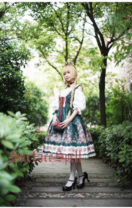 AlpenRose Gothic Ethnic Surface Spell Lolita Corset JSK