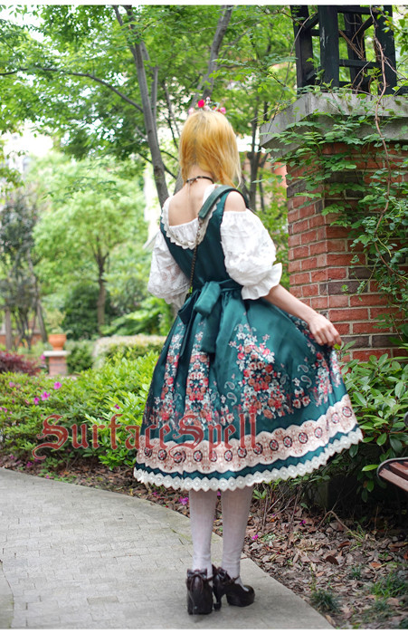 AlpenRose Gothic Ethnic Surface Spell Lolita Corset JSK