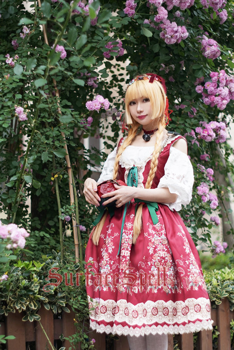 AlpenRose Gothic Ethnic Surface Spell Lolita Corset JSK