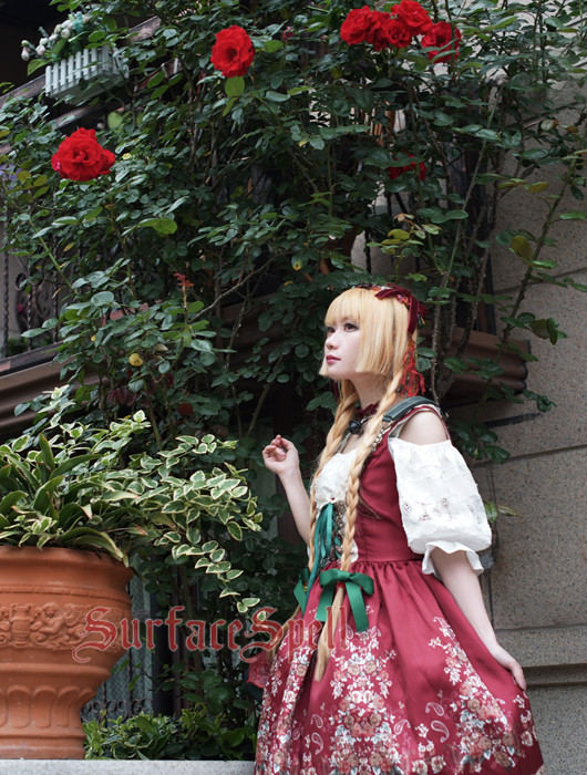 AlpenRose Gothic Ethnic Surface Spell Lolita Corset JSK